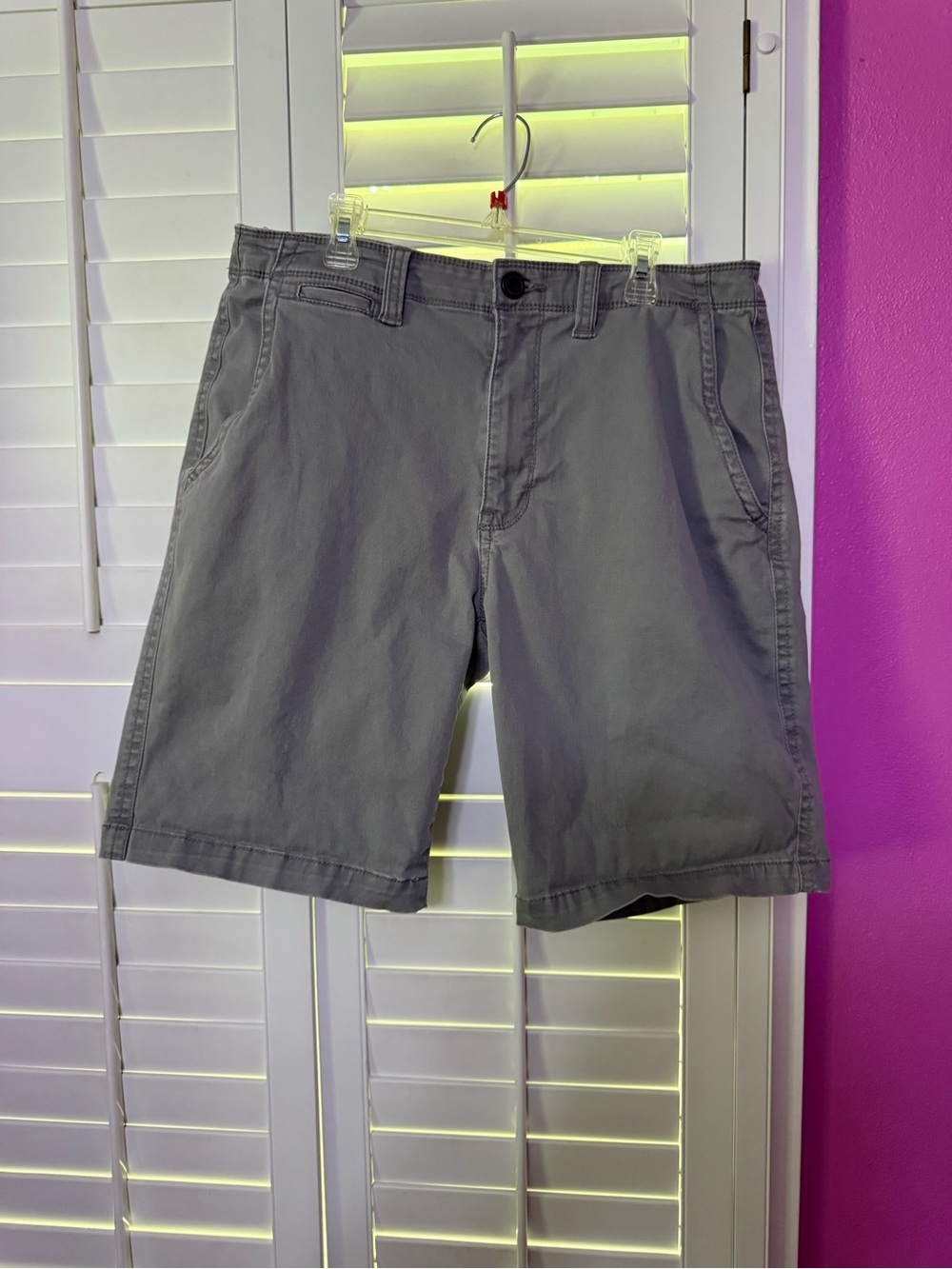 Men's Casual Gray Chino Shorts